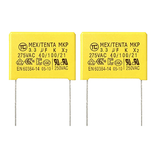 安規(guī)X2電容 3.3UF/275V 腳距P27.5mm 275V335K安規(guī)薄膜電容器廠家