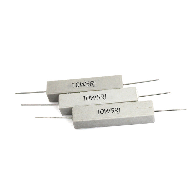 水泥電阻10W全系列 精度5% 陶瓷電阻10W5RJ/8RJ/10RJ水泥電阻封裝