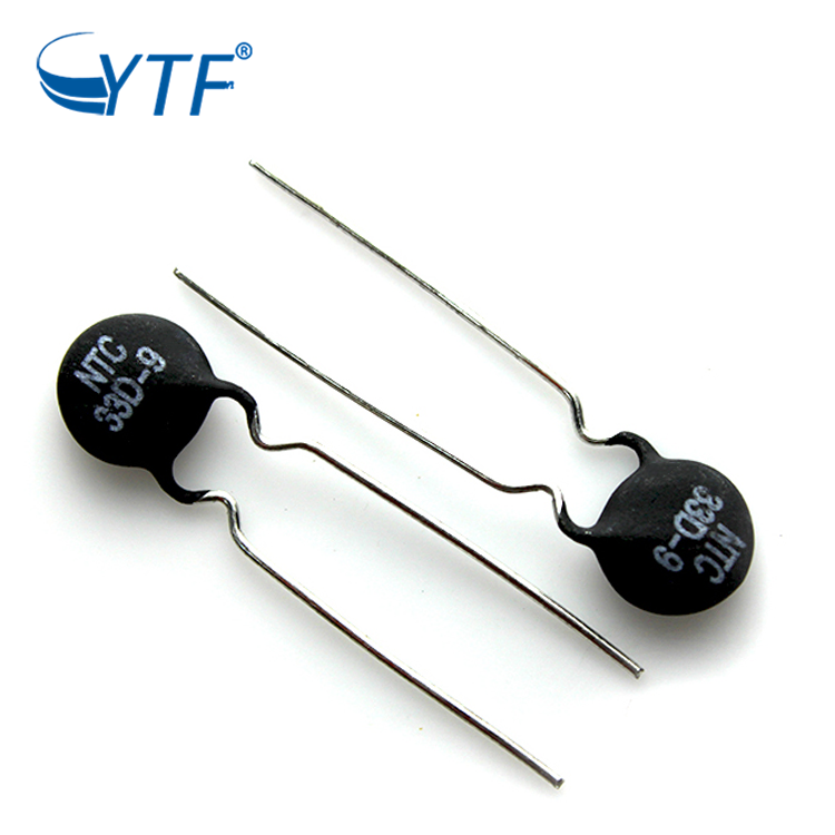 NTC熱敏電阻33D-9 負(fù)溫度系數(shù) 阻值33R 直徑9mm 33D9電池?zé)?敏電阻