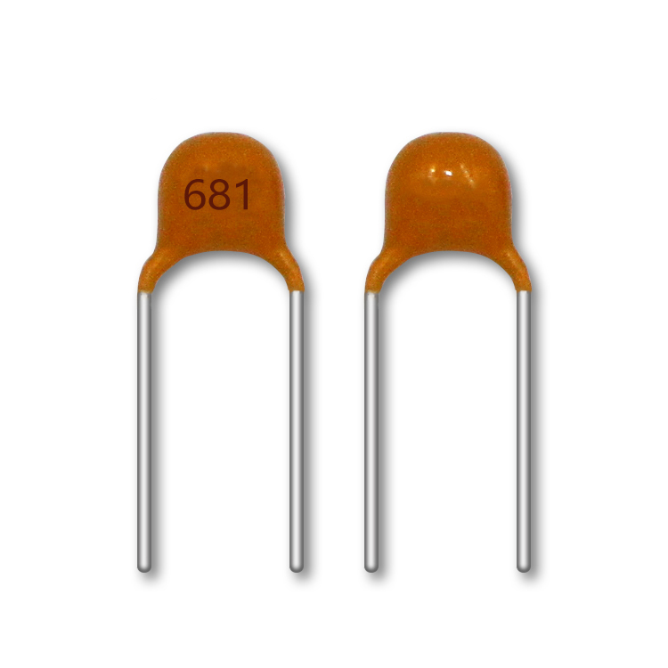 50V681K獨(dú)石電容 P5.08mm 10% 50V680PF環(huán)保積層電容生產(chǎn)廠家