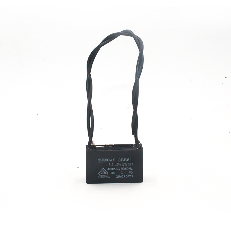 原裝CBB61 風(fēng)扇電容450V1.2UF 帶引線 1.2UF/450V電機(jī)電容全新